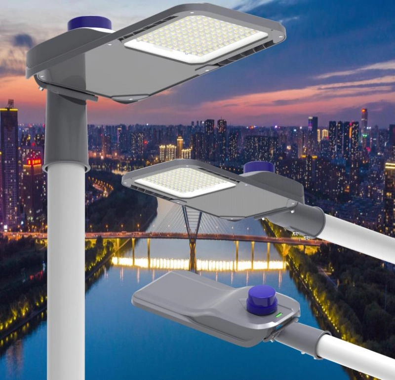 IP66 Ik10 150W 200W Anti-Glare Road Luminaire 1-10V Dimmable LED Area & Perimeter Lighting